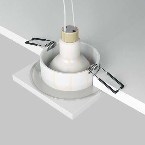 Check STARK recessed luminaire DL083-01-GU10-SQ-W IP65 Maytoni