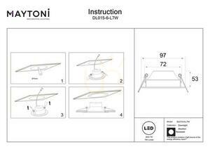STOCKTON recessed luminaire DL015-6-L7W IP44 Maytoni small 6