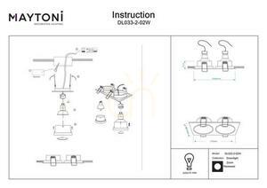 ZOOM recessed luminaire DL033-2-02W IP65 Maytoni small 5