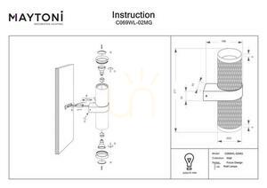 FOCUS DESIGN wall lamp C069WL-02MG Maytoni small 8