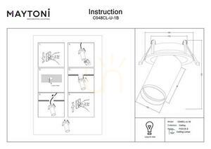 FOCUS S recessed luminaire C048CL-U-1B Maytoni small 6