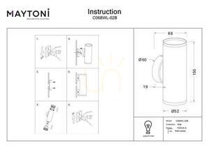 FOCUS S wall lamp C068WL-02B Maytoni small 5