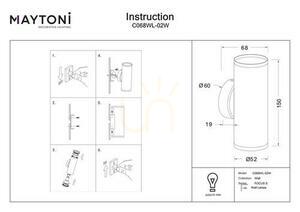 FOCUS S wall lamp C068WL-02W Maytoni small 5