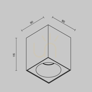 Plafond ZOOM C030CL-01B IP54 Maytoni small 7