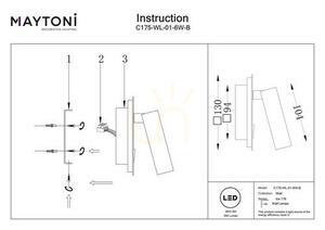 Wall lamp IOS 176 C175-WL-01-6W-B Maytoni small 11