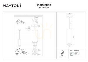 FOCUS pendant lamp P075PL-01B Maytoni small 6