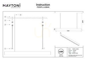 POINTS pendant lamp P050PL-L40B4K Maytoni small 9