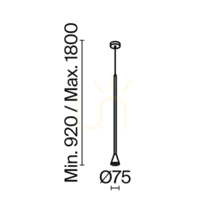 ARROW pendant lamp P064PL-01G Maytoni small 7