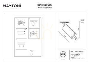 FOCUS LED busbar spotlight TR021-1-12B3K-W-B Maytoni small 5