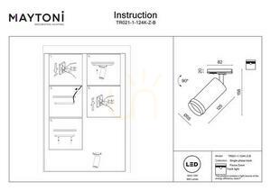 FOCUS ZOOM TR021-1-124K-Z-B busbar spotlight Maytoni small 6