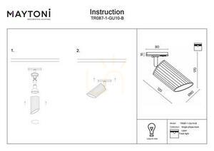 LIPARI TR087-1-GU10-B busbar spotlight Maytoni small 6