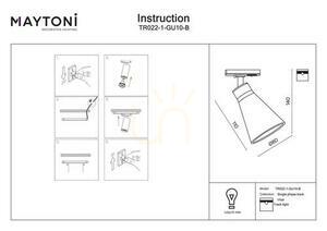 VIRAR TR022-1-GU10-B busbar spotlight Maytoni small 5