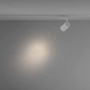 VUORO TR003-1-15W4K-S-W Maytoni single-phase track spotlight white 15 W 1600 lm 4000 K small 4