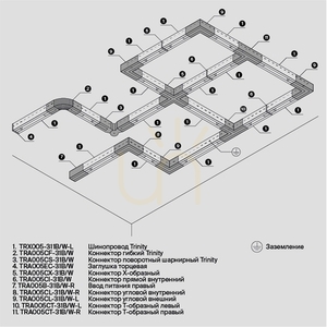 TRINITY TRA005CL-31B-L busbar connector Maytoni small 6