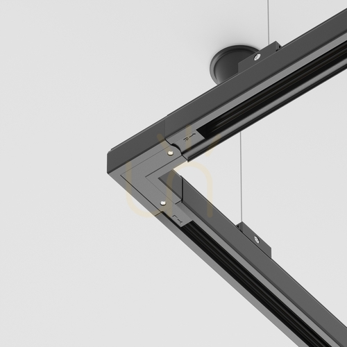 Check L corner connector Maytoni TRINITY TRA005CL-31B-R, 3-phase track, internal right, black