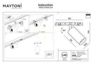 FOCUS LED busbar spotlight TR032-2-5W4K-S-B Maytoni small 7