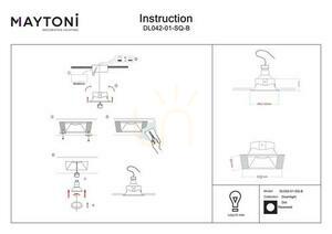 DOT recessed luminaire DL042-01-SQ-B Maytoni small 6