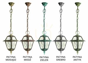 Outdoor Pendant Light SU-MA Witray Black Patina Aluminum Glass K 1018/1/N small 4