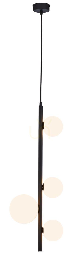 Pendelleuchte JUPITER TAIDA 1926 schwarz, 4xG9