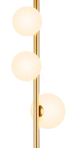 Check JUPITER FEME 1934 gold floor lamp, 3×G9, 151 cm