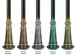SU-MA Outdoor Pole Light 2-Light Adjustable Black Patina 185-285 cm OGMWN 2 N small 7