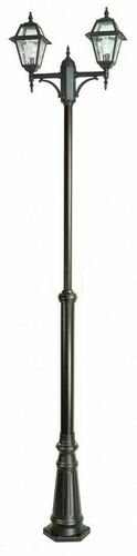 Check SU-MA Outdoor Pole Light 2-Light Adjustable Black Patina 185-285 cm OGMWN 2 N