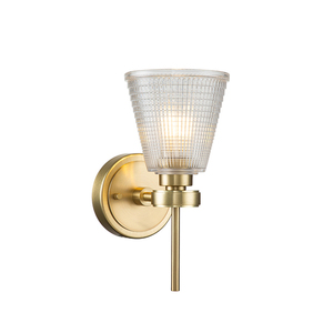 Gunnislake 1 Light Wall Light - Brushed Brass Elstead small 0