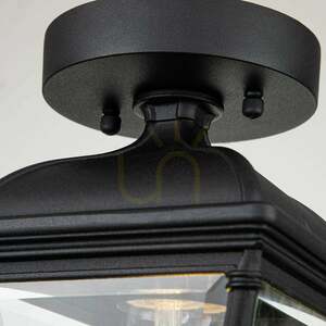 Bayview Porch Ceiling Lantern - 1 light source - Black Elstead small 6
