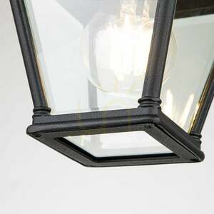 Bayview Porch Ceiling Lantern - 1 light source - Black Elstead small 7