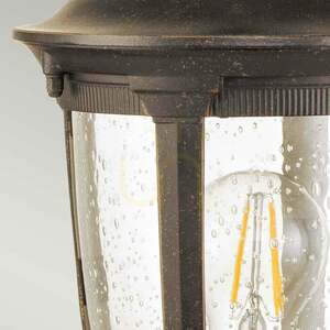 Cleveland small pedestal lantern - 1 light source - Weathered Bronze Elstead small 4