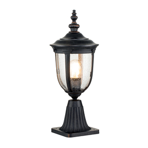 Cleveland small pedestal lantern - 1 light source - Weathered Bronze Elstead small 0