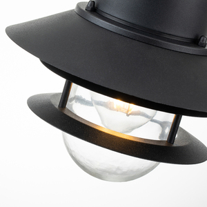 Copenhagen 1 Light Chain Lantern - Black Elstead small 2