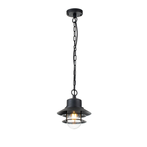 Copenhagen 1 Light Chain Lantern - Black Elstead small 0