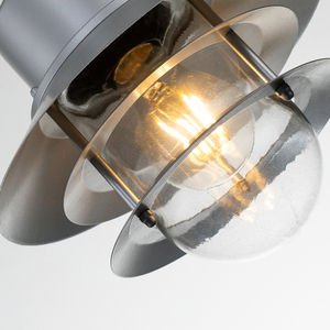 Copenhagen 1 Light Chain Lantern - Silver Elstead small 2