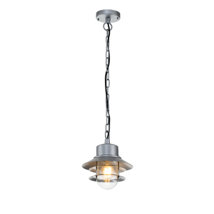 Copenhagen 1 Light Chain Lantern - Silver Elstead small 0