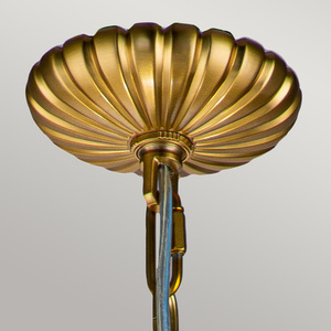 Adams 4 Light Pendant Chandelier - Burnished Brass Elstead small 2