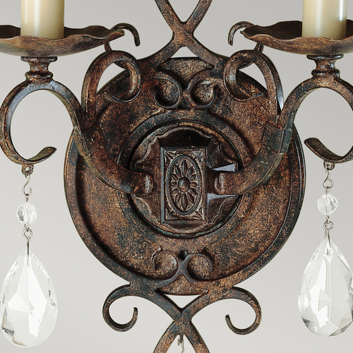 Check Chateau wall light - 2 light sources - Mocha Bronze Elstead