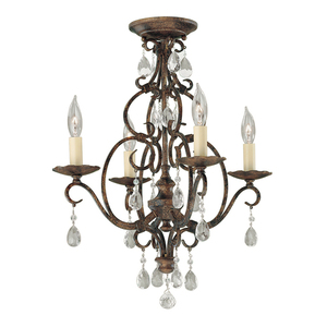 Chateau 4 Light Chandelier Elstead small 1