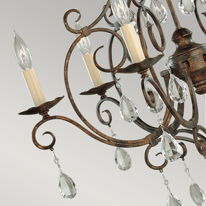 Chateau 6 Light Chandelier Elstead small 3