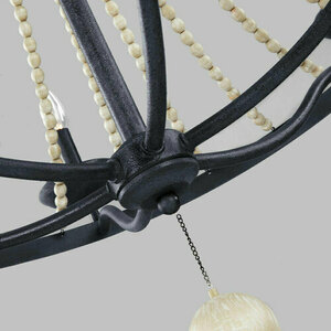 Nori 6 Light Chandelier - Dark Weathered Zinc Elstead small 2