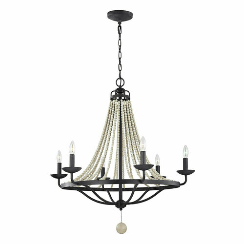 Check Nori 6 Light Chandelier Elstead