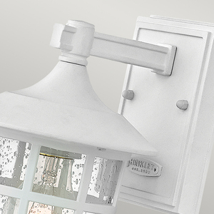 Freeport 1 light small wall lantern textured white Elstead small 1