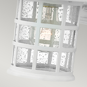 Freeport 1 light small wall lantern textured white Elstead small 3