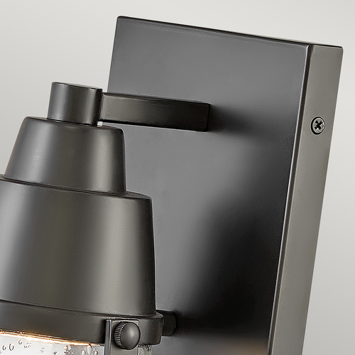 Check Miles Wall Lantern - 1 Light - Black Elstead