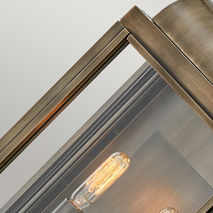 Sag Harbor Medium Wall Lantern - 2 light outdoor wall light, Painted Burnished Bronze - Elstead small 2