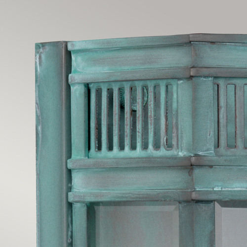 Check Elstead Holborn small wall lantern verdigris E14 IP44 31 cm HL7-S-VDG