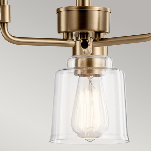 Check Aivian chandelier - 3 light sources - Weathered Brass Elstead