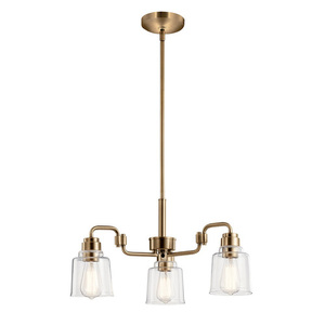 Aivian chandelier - 3 light sources - Weathered Brass Elstead small 0