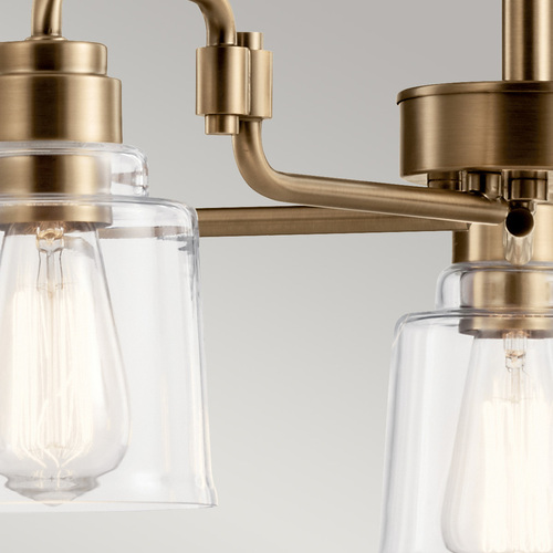 Check Aivian chandelier - 5 light sources - Weathered Brass Elstead