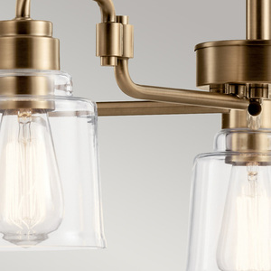Aivian chandelier - 5 light sources - Weathered Brass Elstead small 1